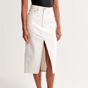 Abercrombie Denim Midi Skirt
